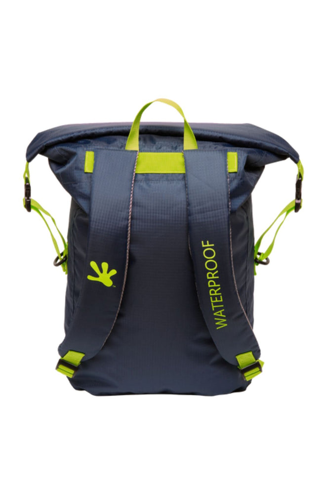 Gecko Navy/Green Waterproof Lightweight 30L Backpack back