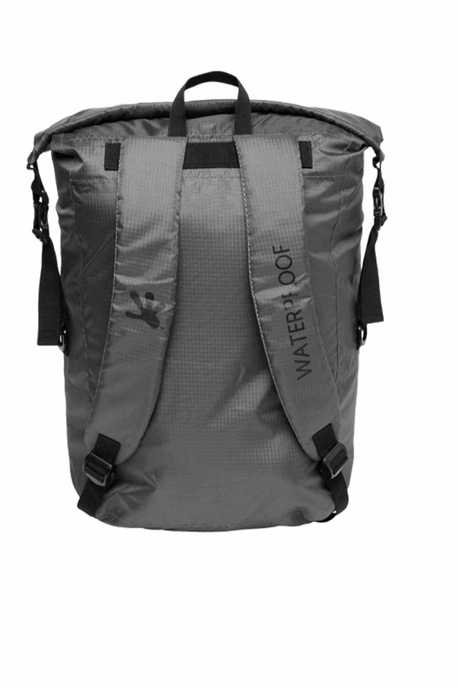 Gecko Grey/Black Waterproof Lightweight 30L Backpack back