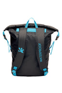 Gecko Black/Blue Waterproof Lightweight 30L Backpack back