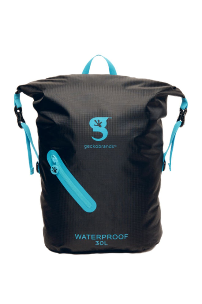 Gecko Black/Blue Waterproof Lightweight 30L Backpack