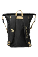 Gecko Black/Gold Waterproof Lightweight 30L Backpack back