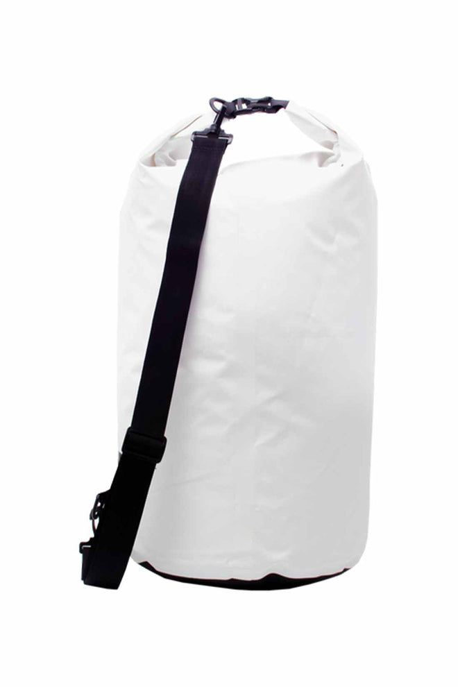 Gecko White Tarpaulin Dry Bag 30L back