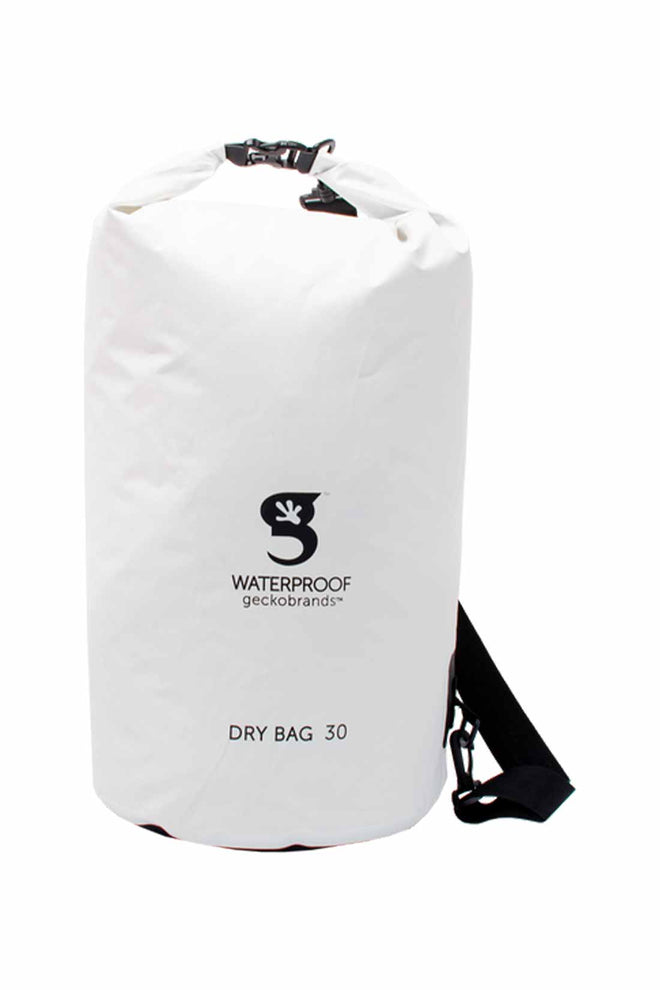 Gecko White Tarpaulin Dry Bag 30L