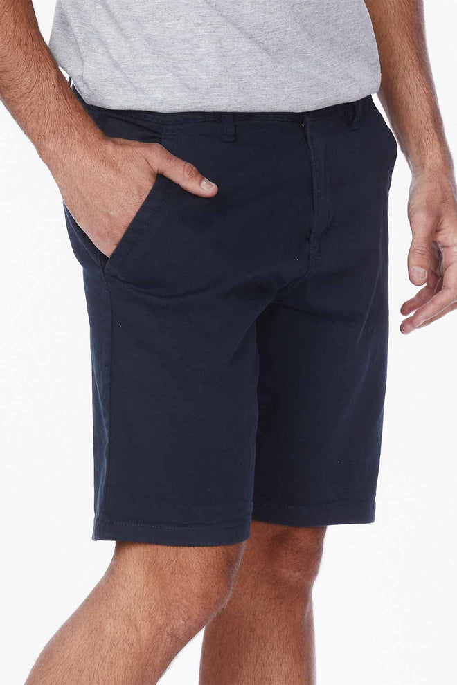 Navy Chino Shorts side