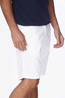 White Chino Shorts side