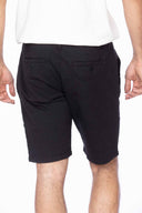 Black Chino Shorts back
