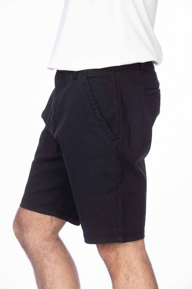 Black Chino Shorts side