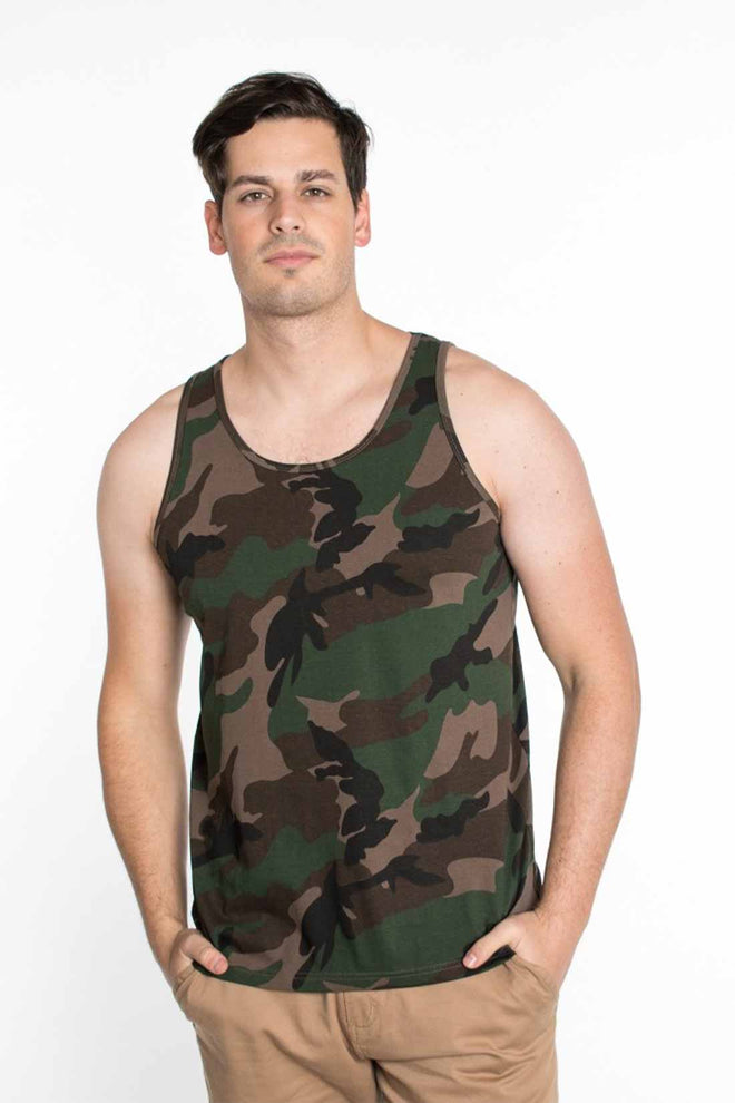 Camo Print Tank Top