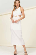 Alex White Cutouts Midi Dress