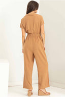 Alana Brown Jumpsuit back