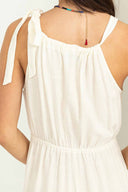 Paula White Halter Jumpsuit back