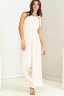 Paula White Halter Jumpsuit