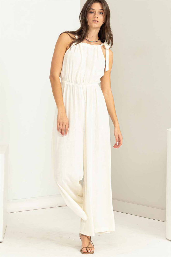 Paula White Halter Jumpsuit