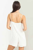 Marina White Romper back