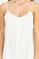 Marina White Romper detail