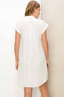 Wendy White Mini Dress back