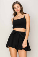 Riley Black Shorts Set