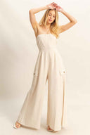 Oatmeal Tube Jumpsuit