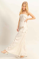 Oatmeal Tube Jumpsuit side