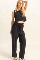 Black Pants Set front
