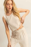 Oatmeal Pants Set detail