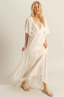 Vanilla Flowy Maxi Dress
