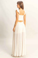 Vanilla Smocked Maxi Skirt Set back