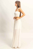 Vanilla Smocked Maxi Skirt Set side