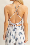 White Halter Pants Set zoom