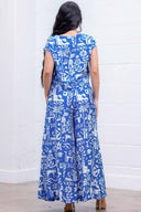 Ashely Blue Printed Pants Set back