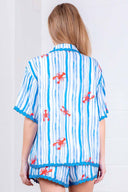 Lobster Striped Shorts Set back