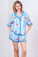 Lobster Striped Shorts Set