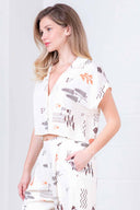 Sea Animal Print Pants Set side
