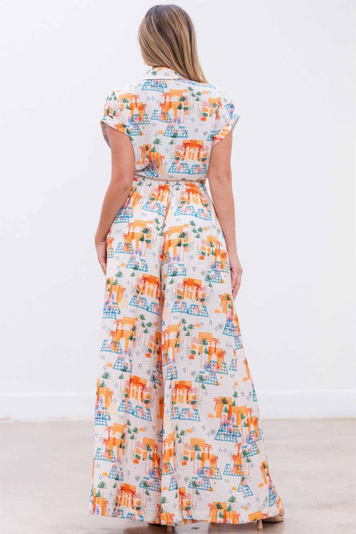 Picnic Print Rollup Pants Set back
