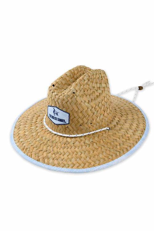 Palms Print Straw Hat