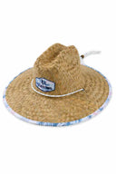 Watercolor Print Straw Hat