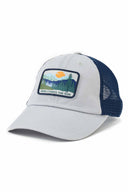 Life is Good Here Comes the Sun Soft Mesh Back Cap detail