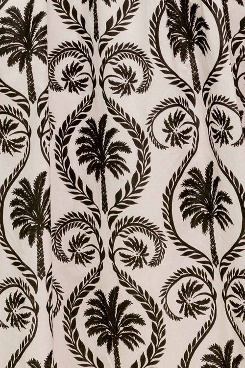 Ivory Black Printed Maxi Dress details