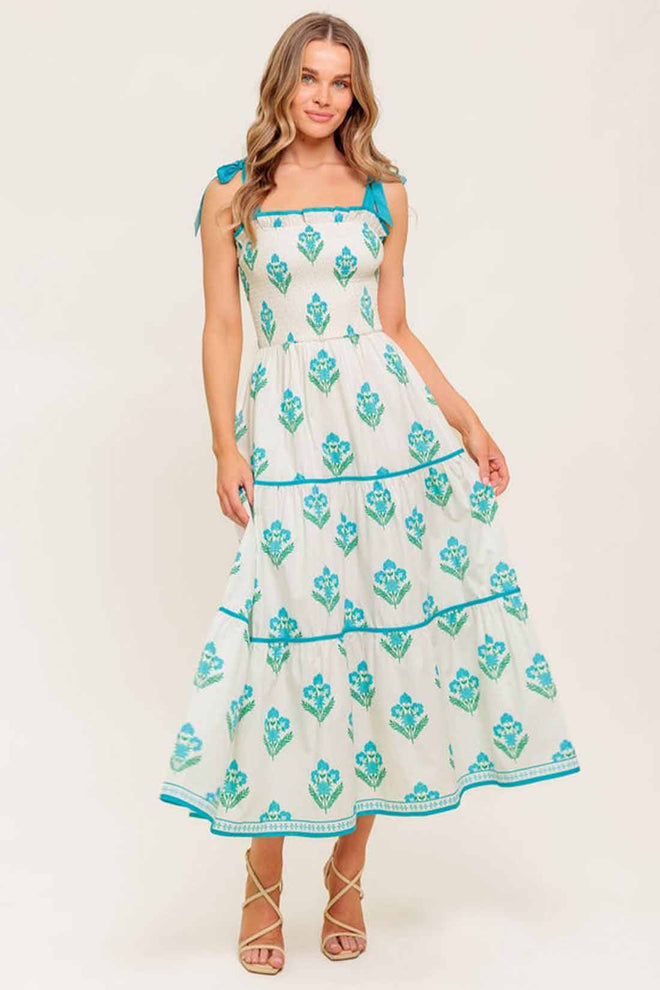 Midnight Botanica Midi Dress