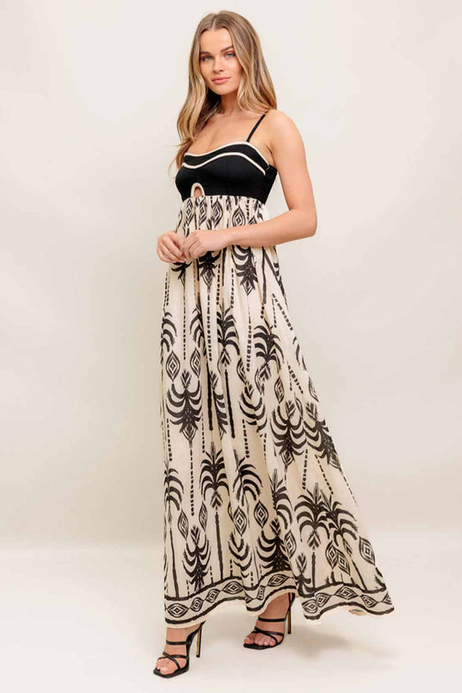 Palm Paradise Maxi Dress side