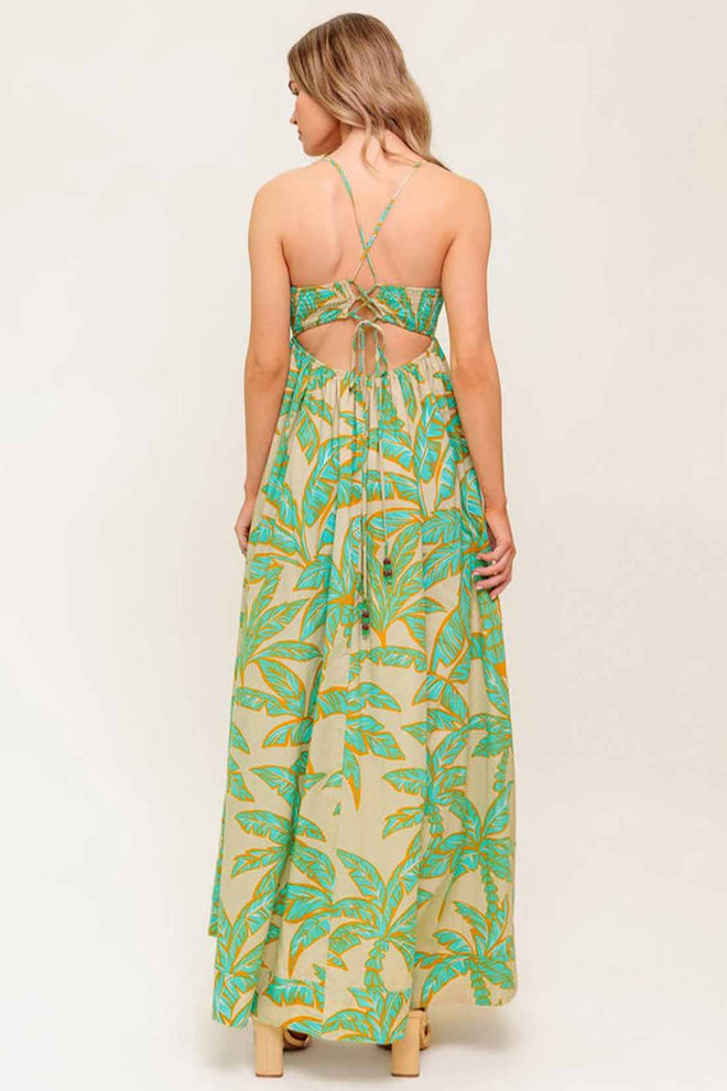 Blossom Spell Maxi Dress back