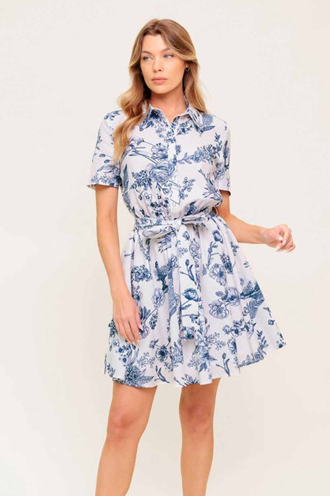 Wild Flower Romance Mini Dress