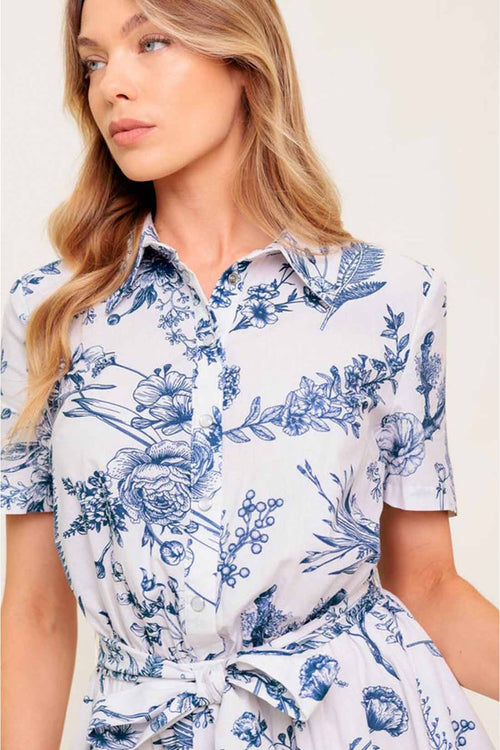 Wild Flower Romance Mini Dress detail