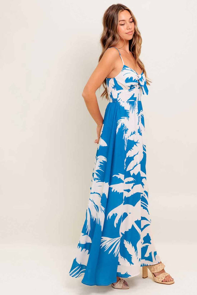 Slow Mornings Navy Maxi Dress side