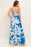 Slow Mornings Navy Maxi Dress back