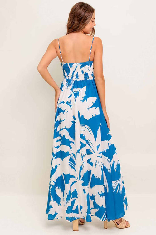 Slow Mornings Navy Maxi Dress back