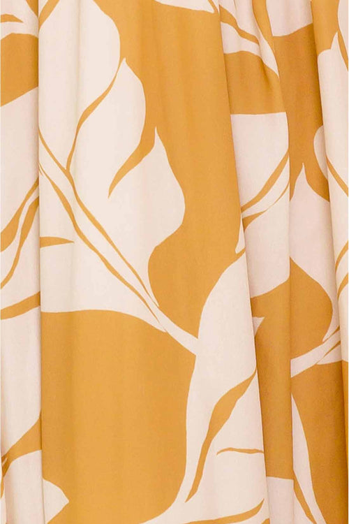 Camel Printed Maxi Dress detail