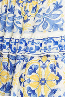 Blue Printed Maxi Dress detail