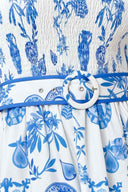 Printed Porcelain Maxi Dress detail