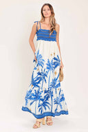 Palm Escape Printed Maxi Dress